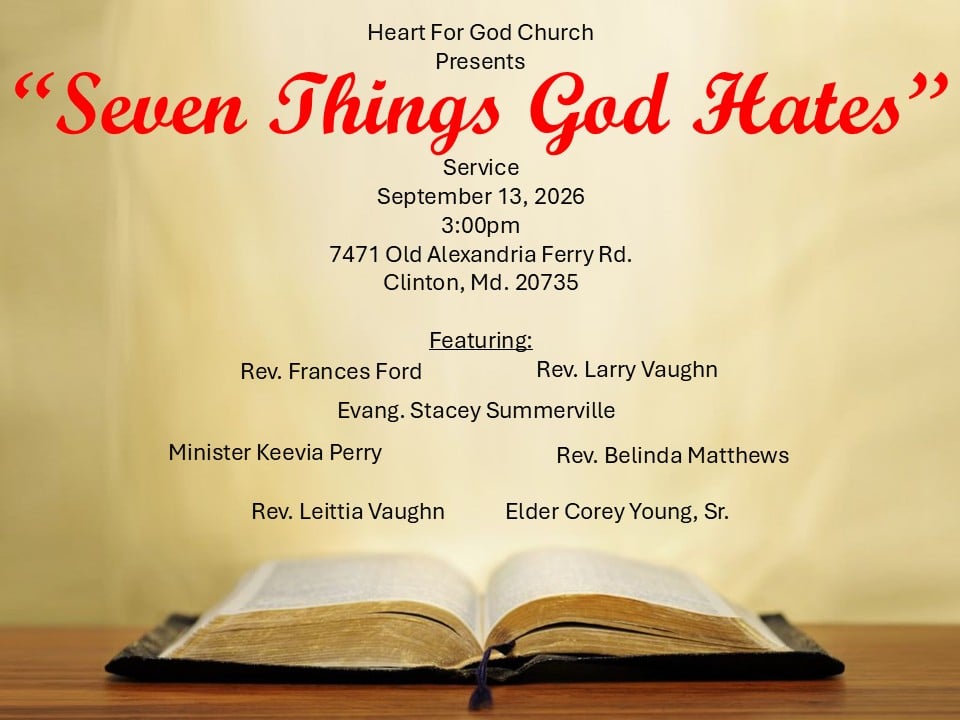 Seven things God Hates